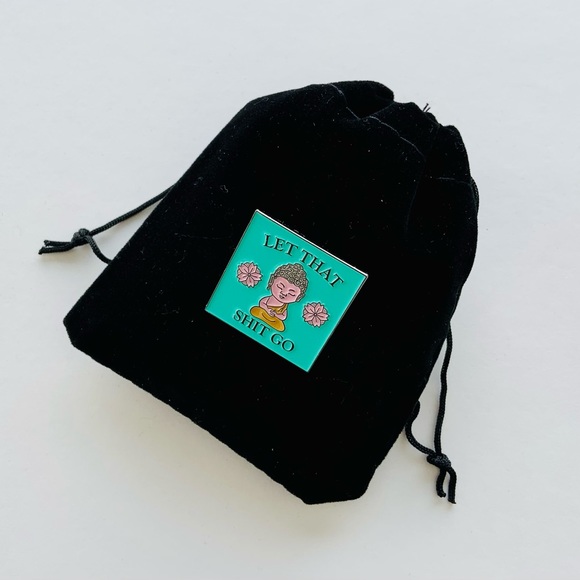 Jewelry - 3/$15 - “Let That Shi_t Go” Unisex Buddha Pin/Brooch for You, Yoga or Gifts 🪷